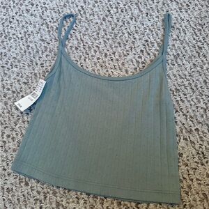 green brandy melville/john galt tank top. NWT